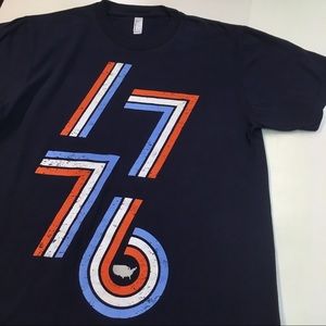 American Apparel 1776 4th of July USA T Shirt